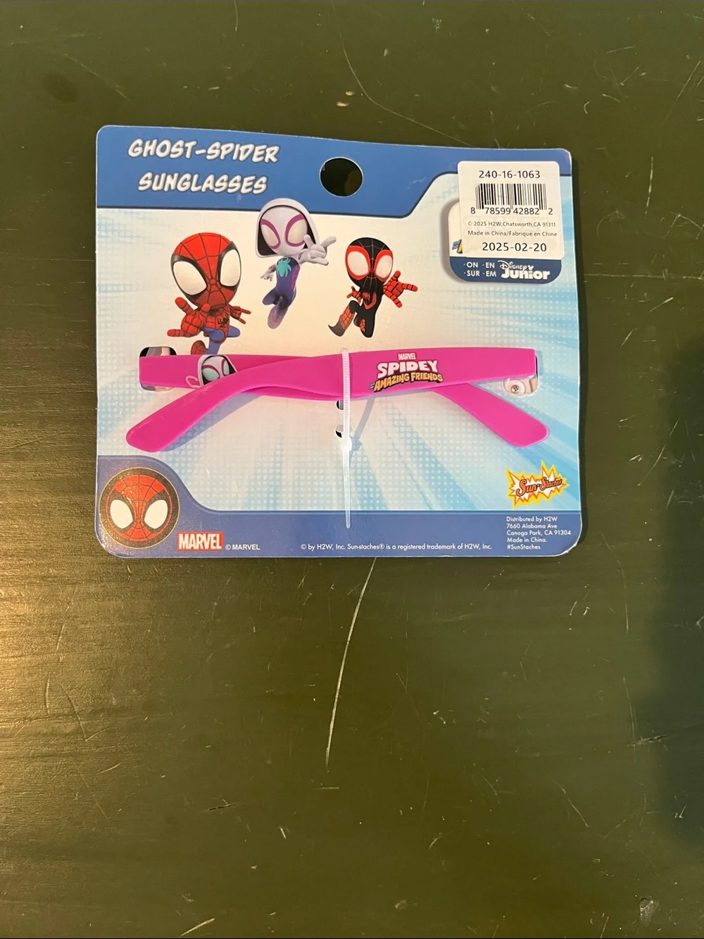 Marvel Ghost-Spider Kids Sunglasses - White & Pink